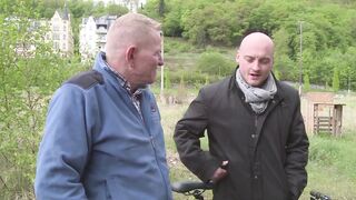 Young girl fucked hard by two guys - German