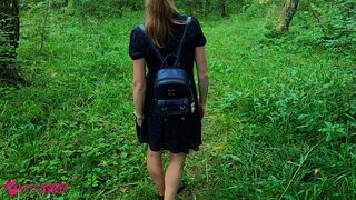 Schoolgirl Jerks off and Sucks Dick to Classmate in a Public