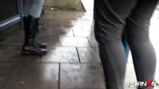 Skinny Teen Pissing ans Stripping in Public