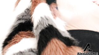 Busty Blonde Gets Naked & Sucks A Huge Cock!