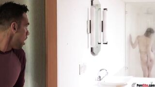 step Bro fucks sis in the bathroom