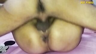 Indian Bhabhi Pinku's first time, Suhaagraat with her husband Hindi