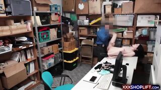 Cute teen shoplifter chick gets fucked as a punishment