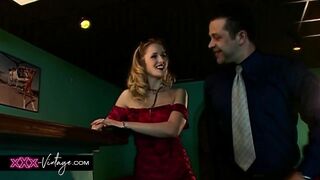 Big boobs blonde babe gets sodomized in a villa