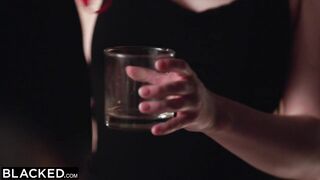 BLACKED Gorgeous Blonde fangirl gets creampied by crush Jax