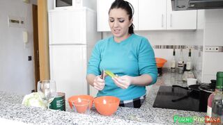 My boyfriend fucks me while I cook