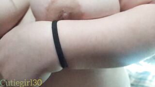 my girlfriend undresses in the bedroom and shows herself to me