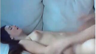 perfect skin girlfriend make sex on webcam