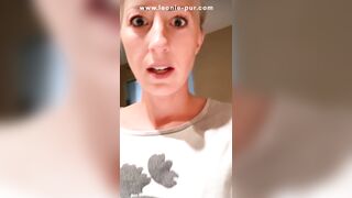 Horny in the restaurant! Fingered on the toilet to orgasm