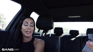 Real MILFs - Tiffany Brookes POV dick sucking in public