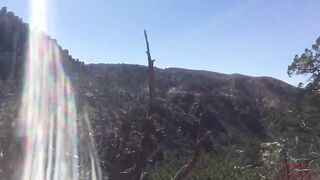 She Sucks & Swallows on a Public Hiking Trail