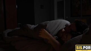 SISPORN. Stud and his sexy stepsis enjoy taboo sex in the morning