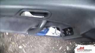 Car breakdown stranger injects creampie