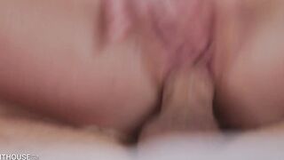 Big-titted Maid Kayla Paige Rewards a Bad Boy with a Cock Ride