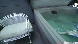 Slutty Sister Fucks Big Dick Brother in Back Yard