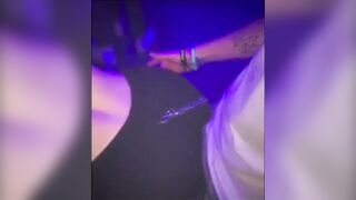 Perrero Grinding slim thick bitches ass at the club