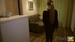 Debt4k. Elegant cutie Alice Klay decides to satisfy loan