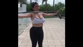 Big Tits, Phat Ass Latina Working Out