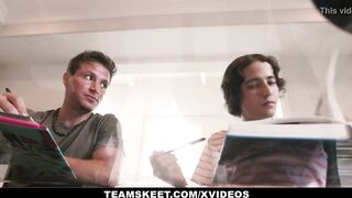 GingerPatch - Slutty Redhead Teen (Alexa Nova) Takes 2 Big Dicks