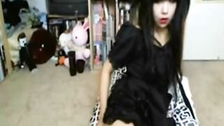 hot asian goth chick masturbates on cam-see more at myqtcams.com