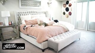 FamilyStrokes - Sexy Cougar And Her Horny Stepdaughter Share One Cock In A Passionate Threesome
