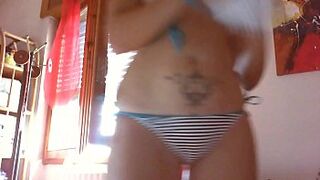 Your beautiful tanned mom puts her big ass on your face and squirts like a slut