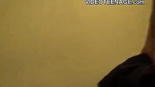 skinny teen shows her anus during first casting