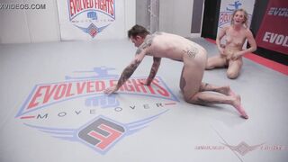 Mona Wales mixed nude wrestling face fucking