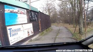 Hot Teen Whore Banged in Car