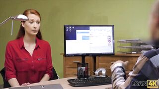 LOAN4K. Hypnotizing boobs for credit manager