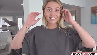step dad helps daughter to shave her pussy