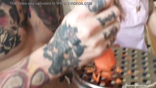 We cook dinner at home