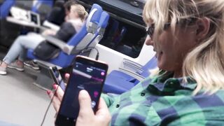 REMOTE CONTROL MY ORGASM IN THE TRAIN
