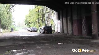 Nearly Caught Pissing In The River