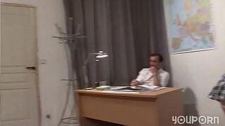 YouPorn - 2 school girls get private lessons from teacher Telsev