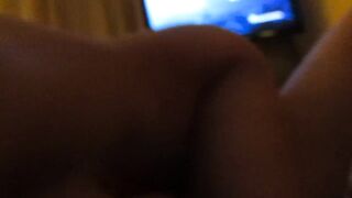 hot indian milf 36DD riding cock