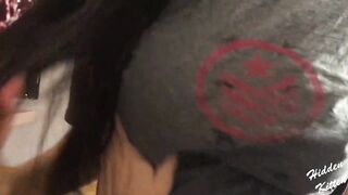 I Love Wearing His T-Shirt While He Fucks Me - Real Amateur Kitten