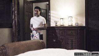 PURE TABOO Step-Brother Catches His Step-Sis Fucking Step-Dad