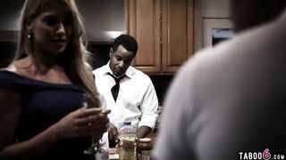 Black boyfriend fucks teen girlfriend with his big dick