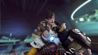 Overwatch - Tracer x Roadhog (Animated, Sound) [Guilty]