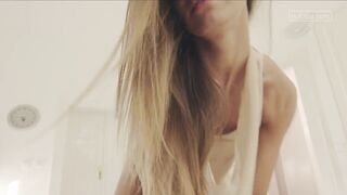 Her whole body trembles with pleasure