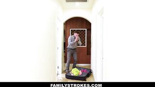FamilyStrokes - Flashing Her Pussy (Averie Moore) For Pervy Stepuncle