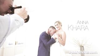Anna Khara, Horny Bride Enjoys Threesome with DP