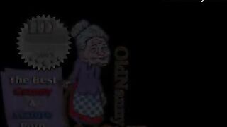 Granny pissing on young girl and masturbating together