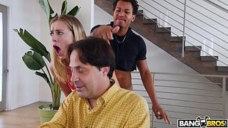 BANGBROS - Young Haley Reed Fucks Boyfriend Behind Her Dad’s Back