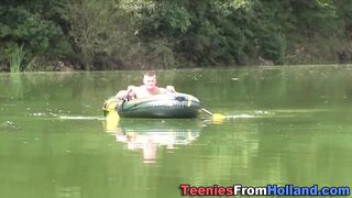 Femdom european cumshot