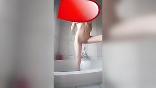Turkish girls play at shower