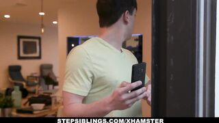 StepSiblings - Sexy Teens Suck Off Their Big Dick Stepbrothe