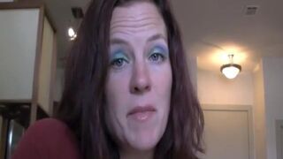My friends hot stepmom jerks off my cock
