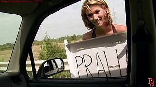 Street predators series. Hitchhiker girl in trouble. Starring: Amanda Wamp.